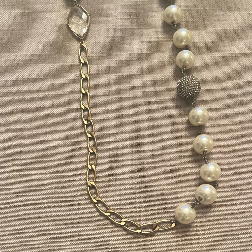 Silpada Gold and Silver Pearl Necklace